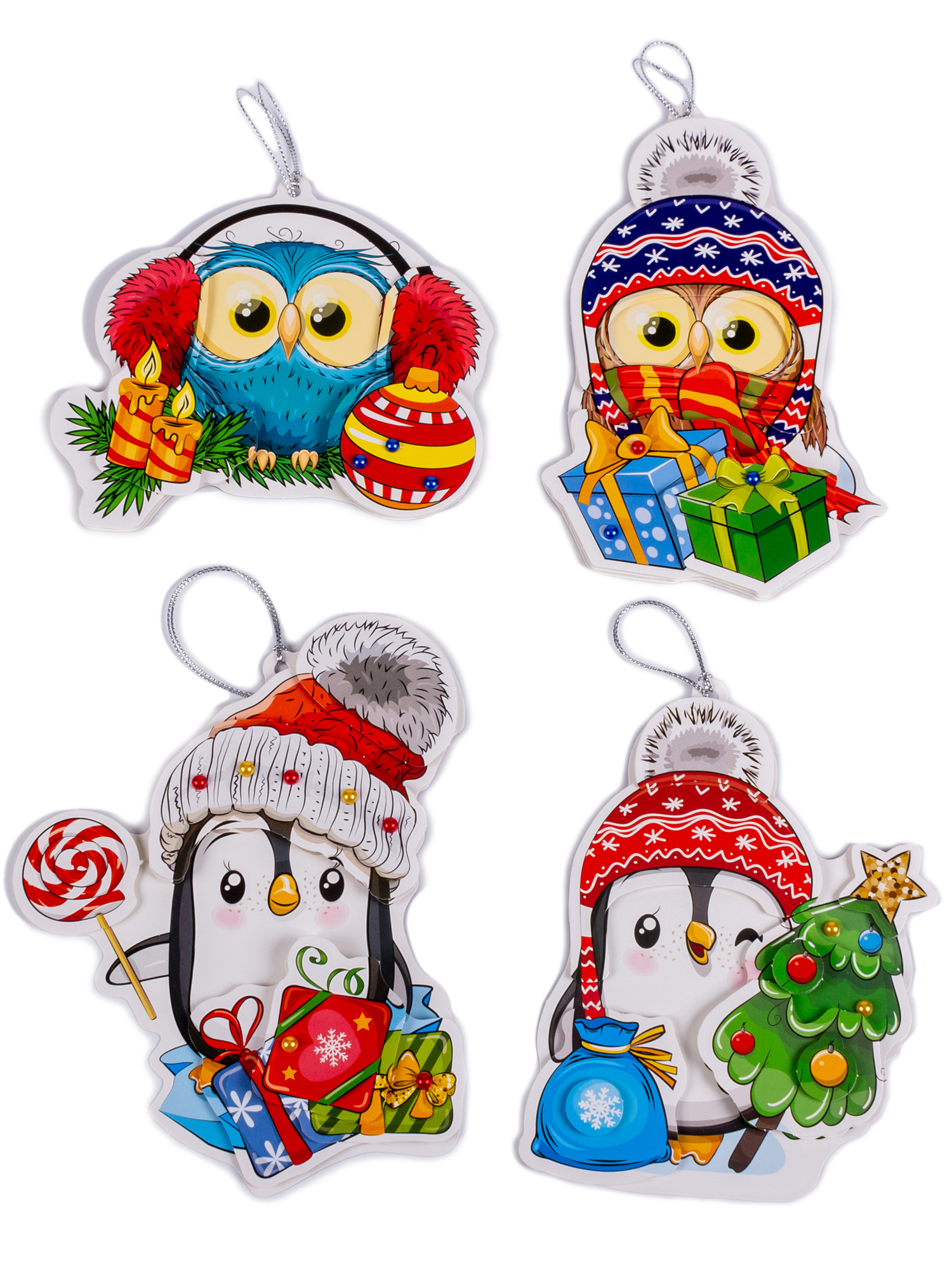 Набор для творчества Дрофа-Медиа Новогодние игрушки аппликация - фото 8