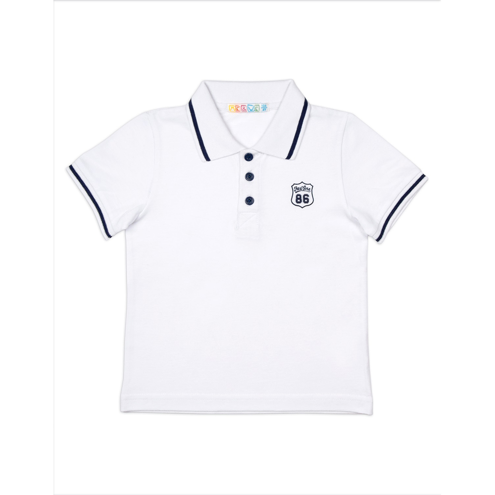 Футболка-поло ME WE JB000-J105-027_Белый - фото 1