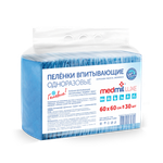Пелёнки одноразовые MEDMIL 60х60 см 30 шт.