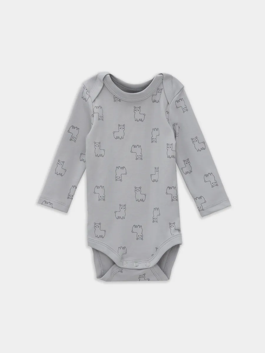 Боди 2 шт Mark Formelle (Марк Формэль) 13016-2/альпаки на сером +пудровый - фото 12