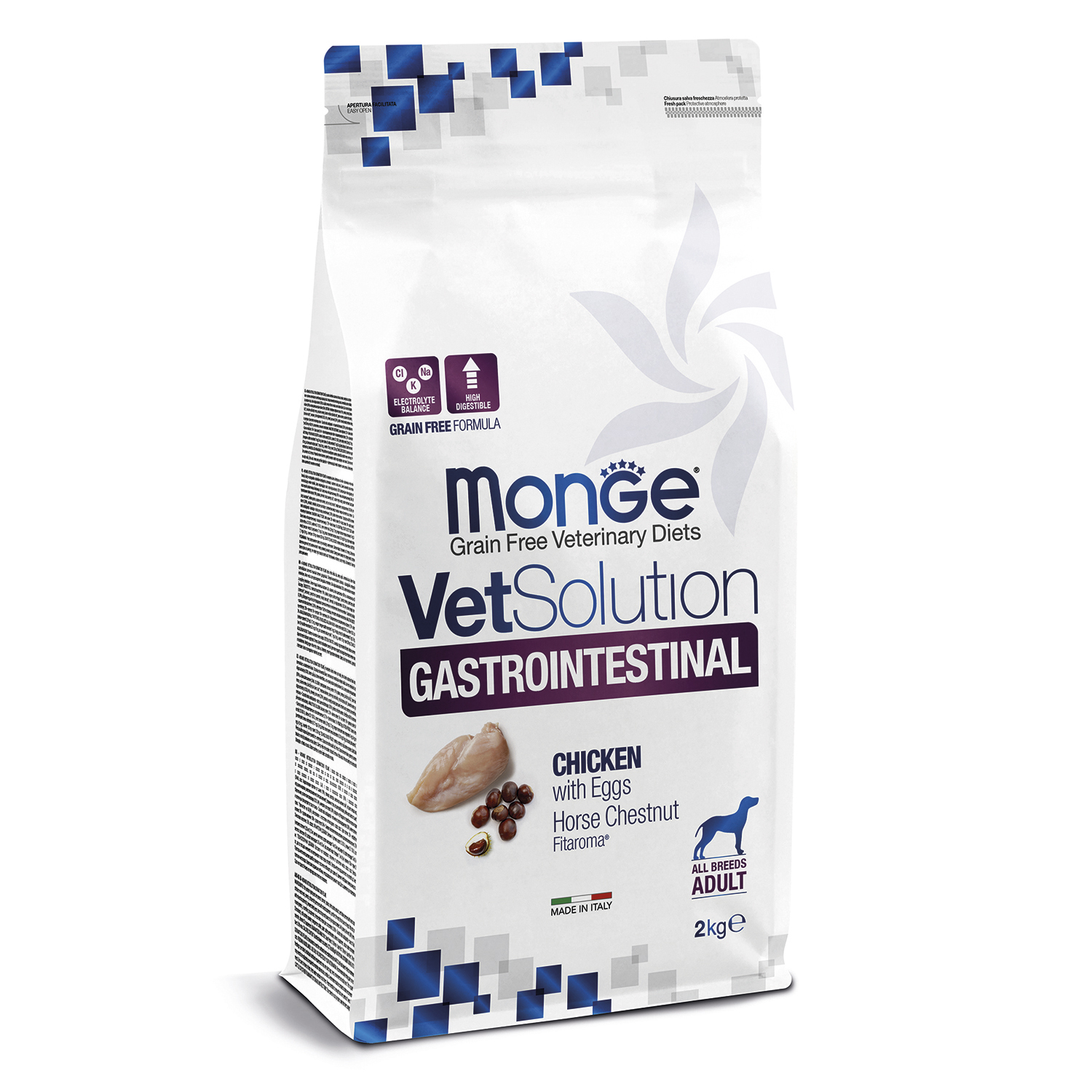 Корм для собак диетический MONGE VetSolution Dog Gastrointestinal Гастроинтестинал при заболеваниях ЖКТ 2кг - фото 1