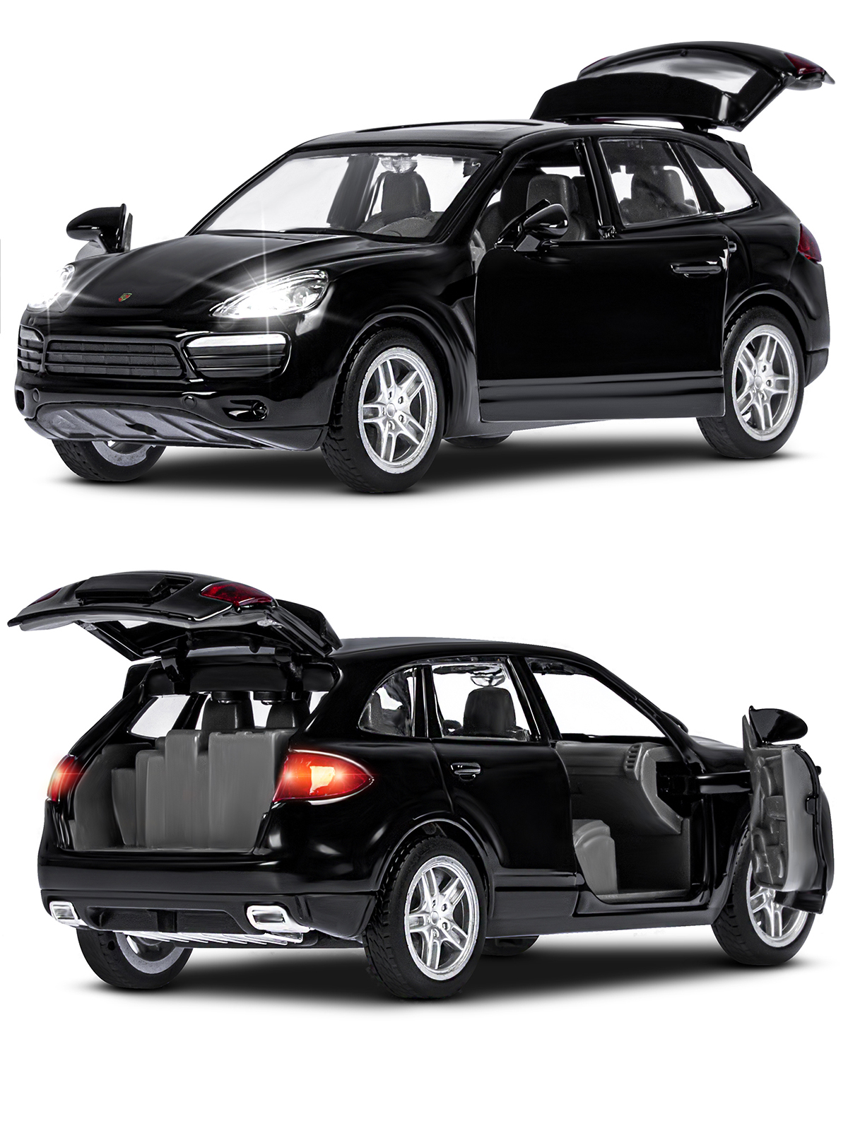 Внедорожник АВТОпанорама Porsche Cayenne S 1:32 JB1251579 - фото 8