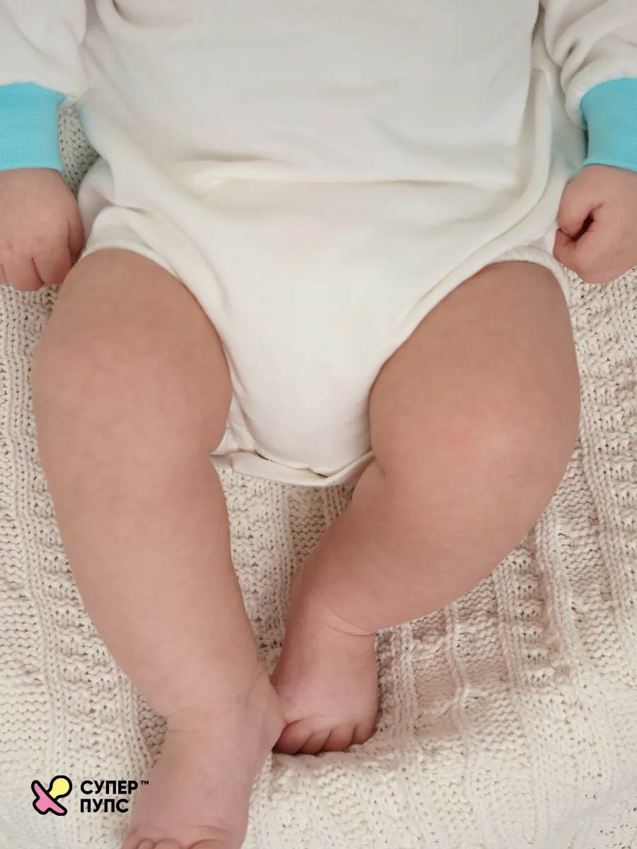 Боди Супер Пупс ромпер/молочный/голубоймилота - фото 12