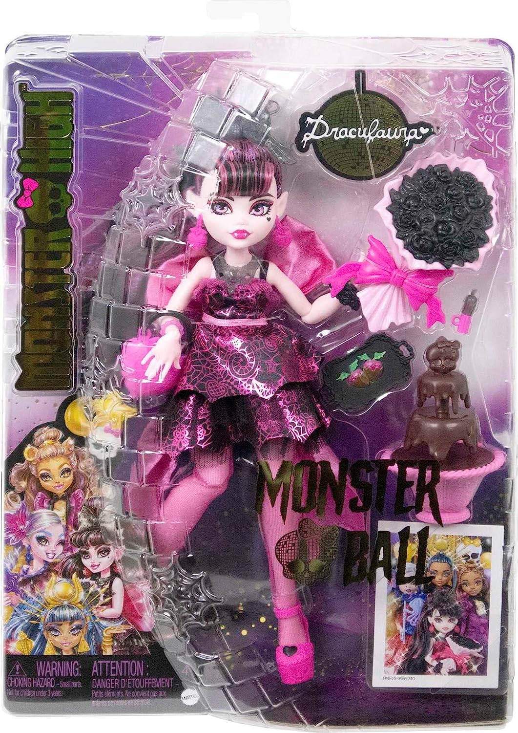 Кукла модельная Monster High Draculaura HNF68 - фото 2