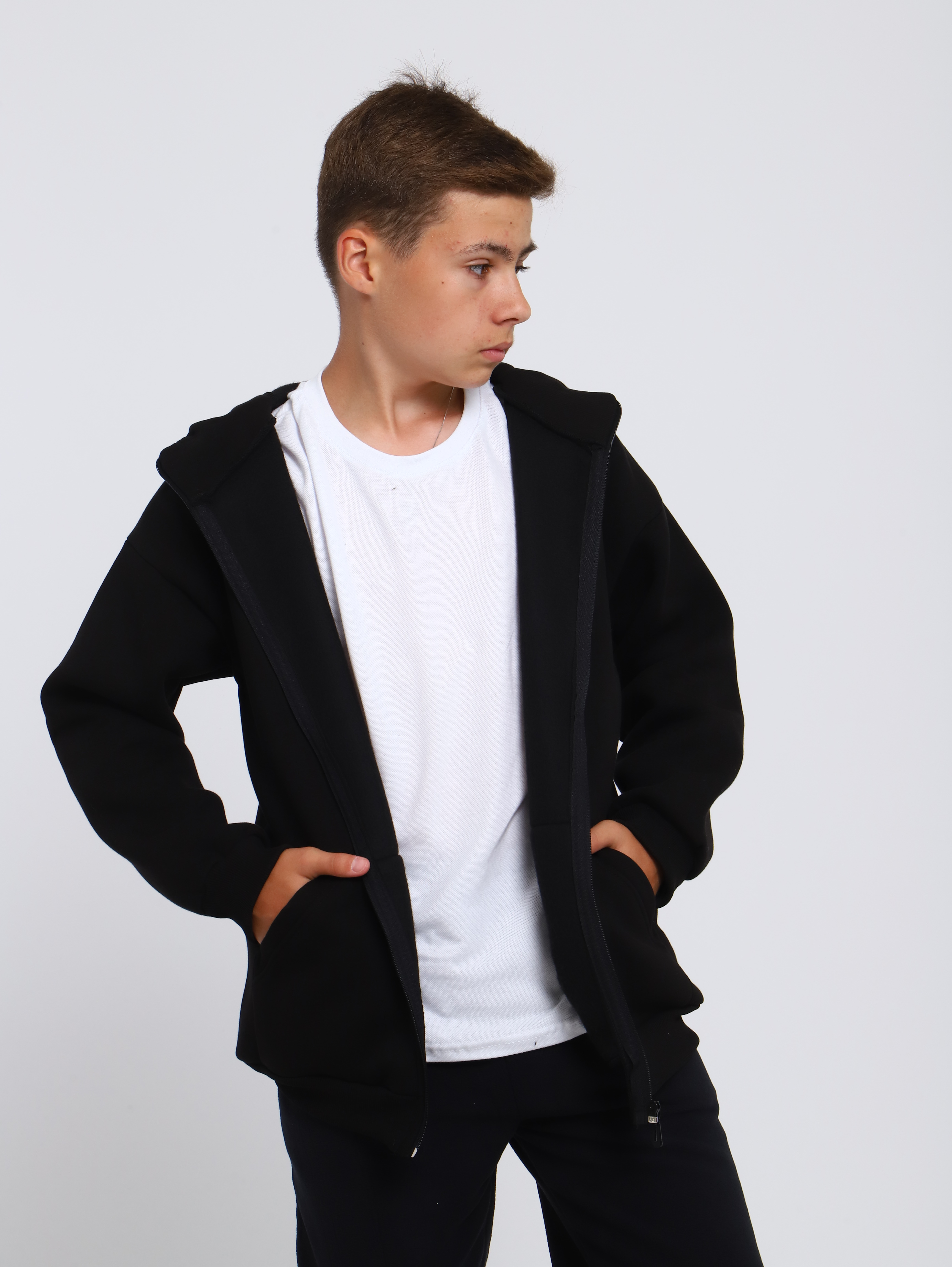 Толстовка ЛАДОШКИ Толстовка Арктика черный - фото 9