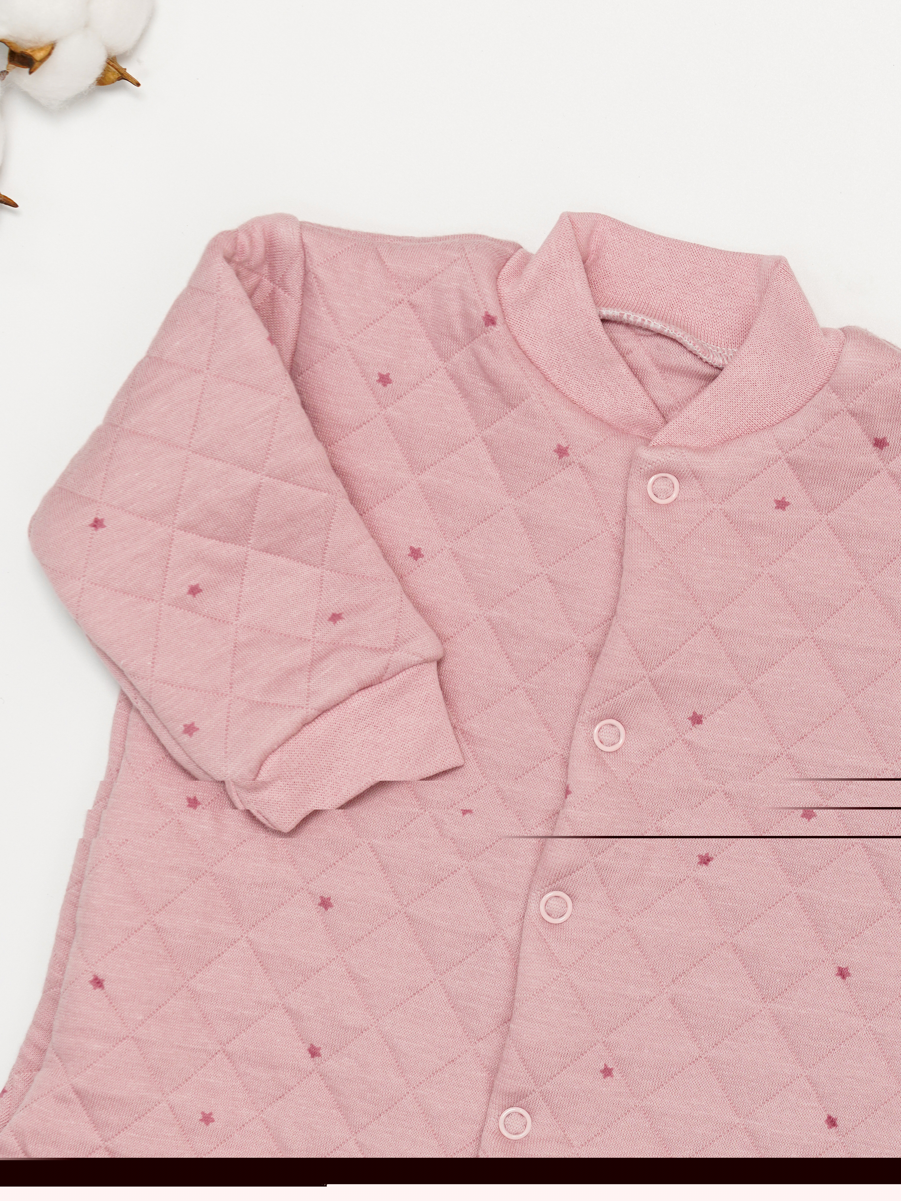 Комбинезон МАЛЫШЕЕВО Капит звезды розовый - фото 5