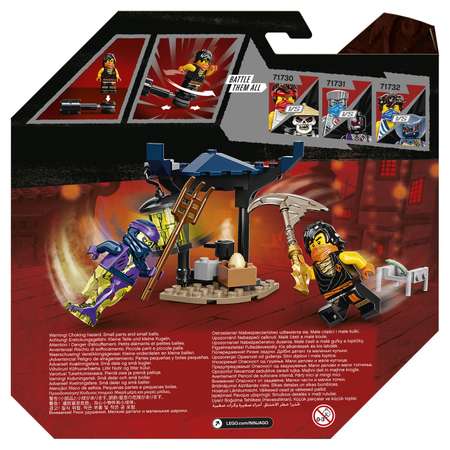 Конструктор LEGO NINJAGO Коул против Призрачного воина блочный