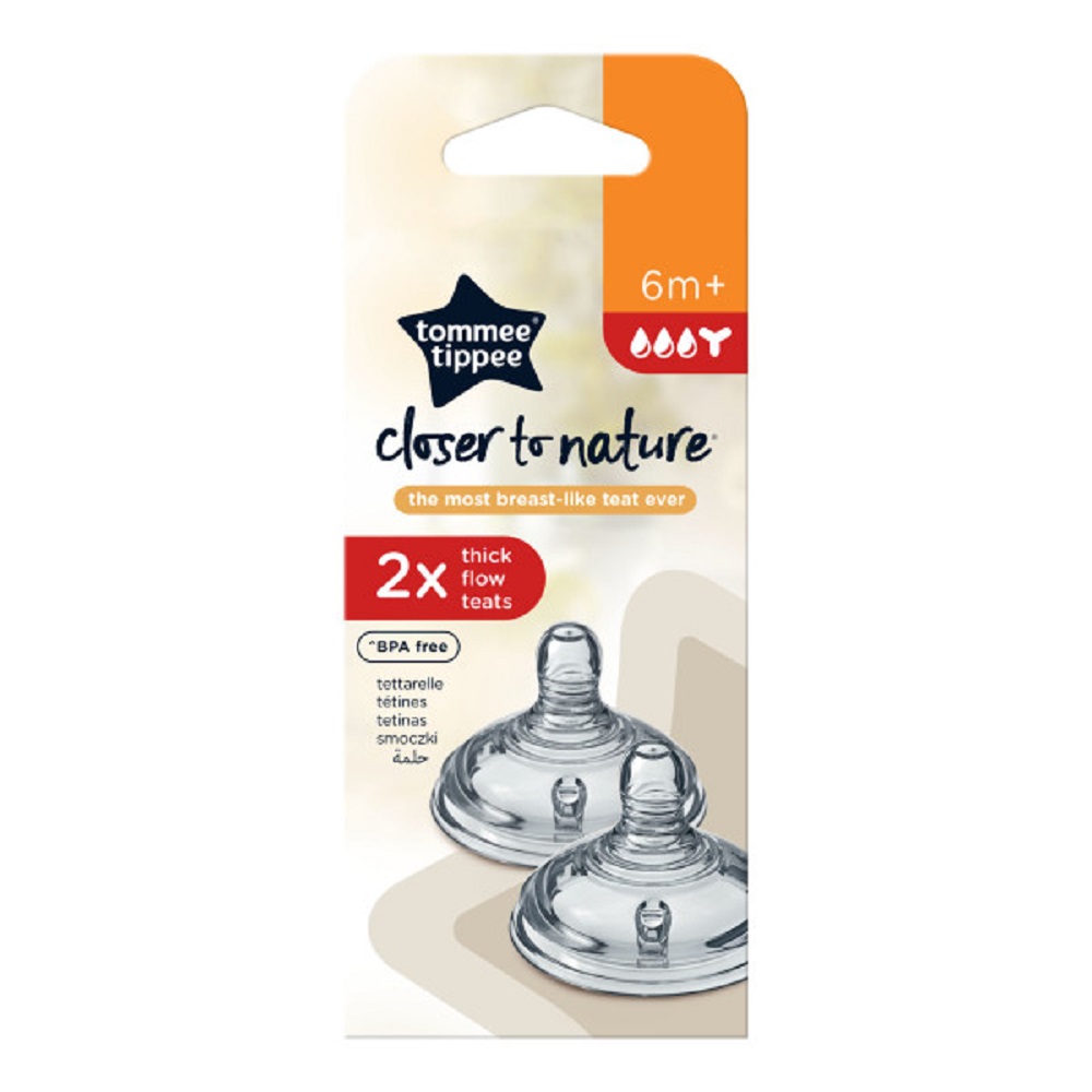 Соска Tommee tippee силикон (для густых жидкостей) 2 шт. - фото 5