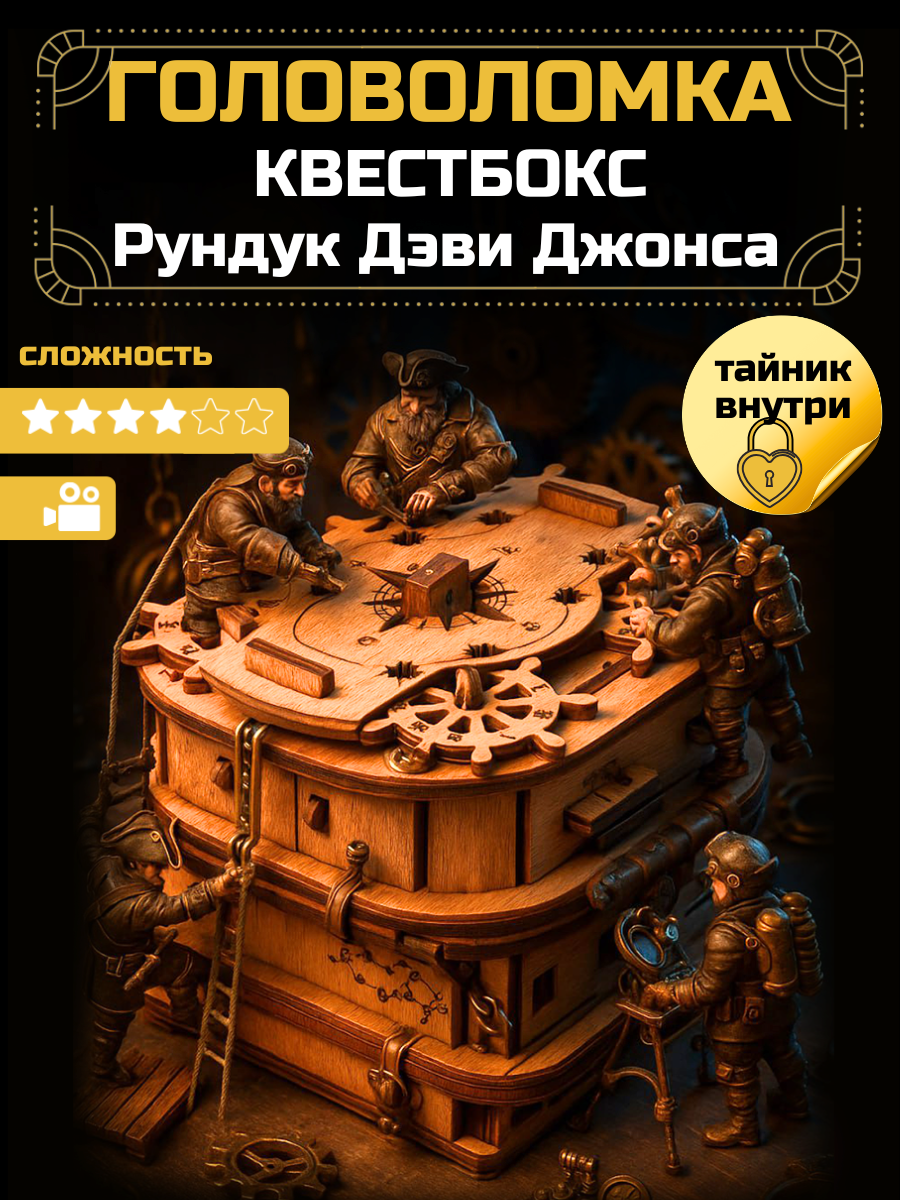 Изображение товара Настольная игра iDVENTURE Квестбокс Рундук Дэви Джонса