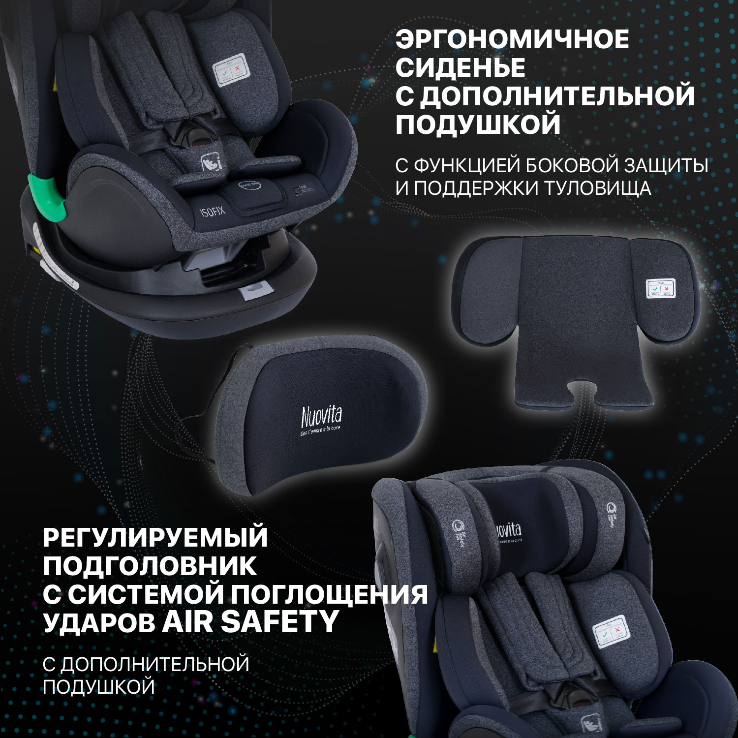 Автокресло Nuovita Isofix 0+/1/2/3 (0-36 кг) - фото 9