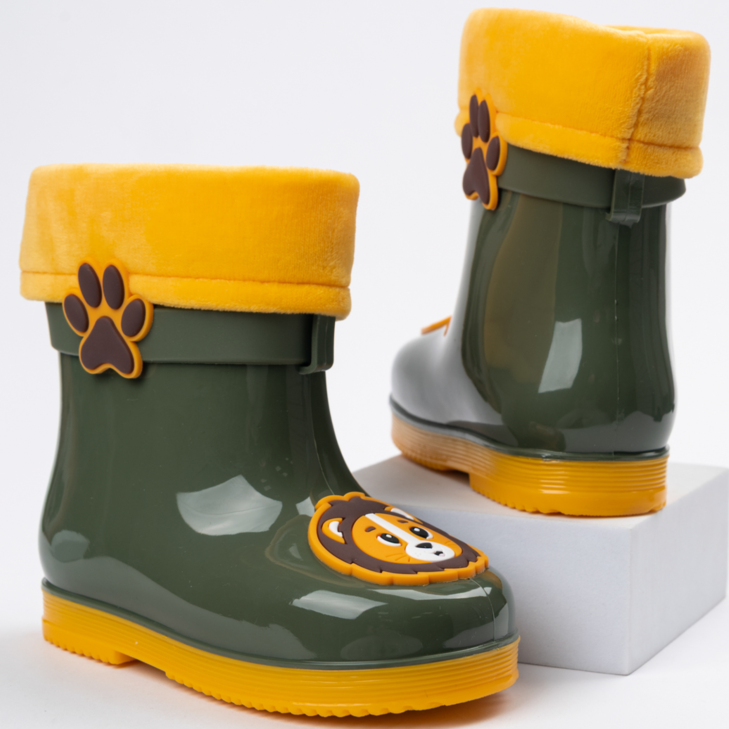 Резиновые сапоги TikkaGo 8U03_2433-1_khaki-yellow - фото 3