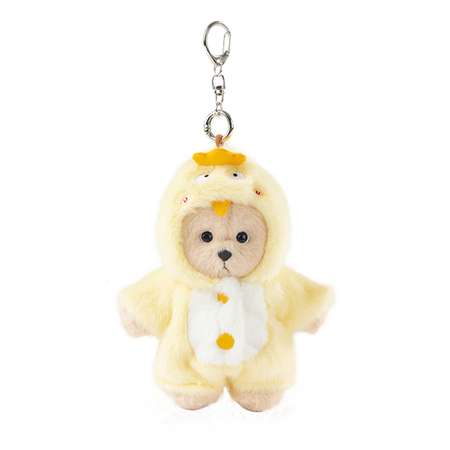 Мягкая игрушка TeddyTales Медведь костюм Цыпленок брелок