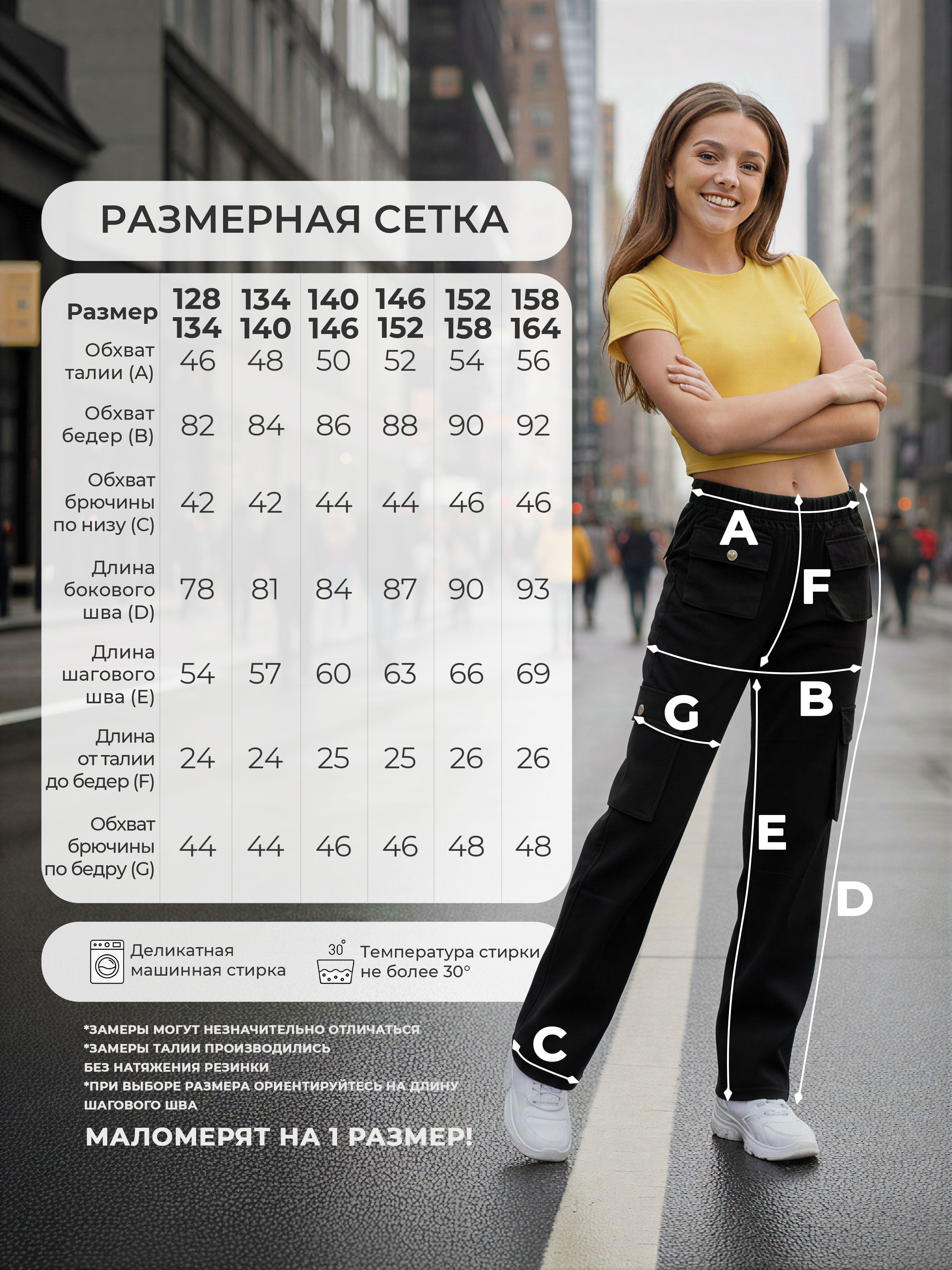 Брюки-карго СИНИЙ МИР CCK9321A-D39 - фото 5