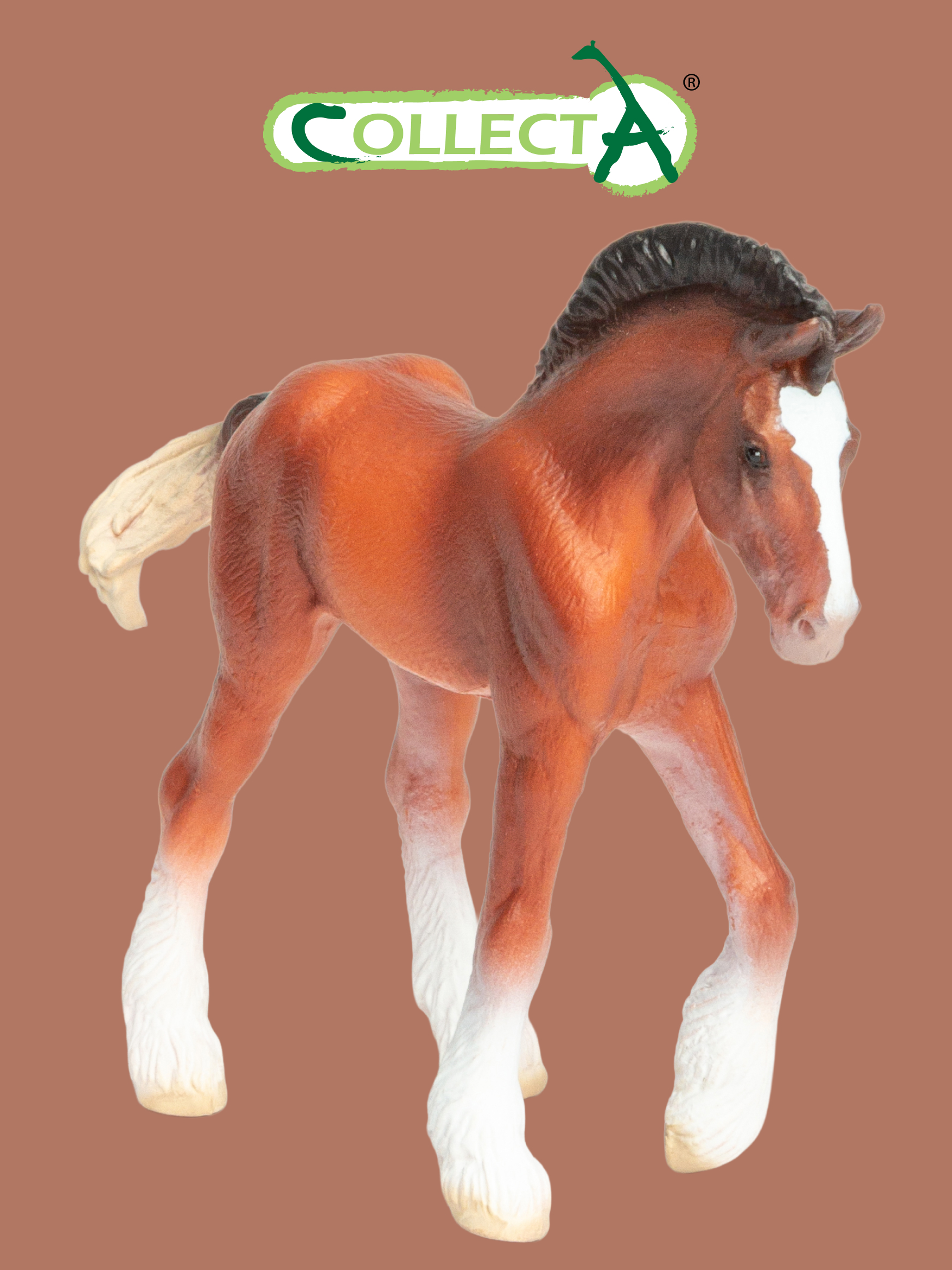Фигурка Collecta Жеребёнок Клейдесдальский - фото 1