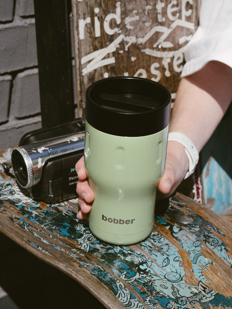 Термокружка для напитков 350 мл Tumbler Bobber оливковый - фото 3