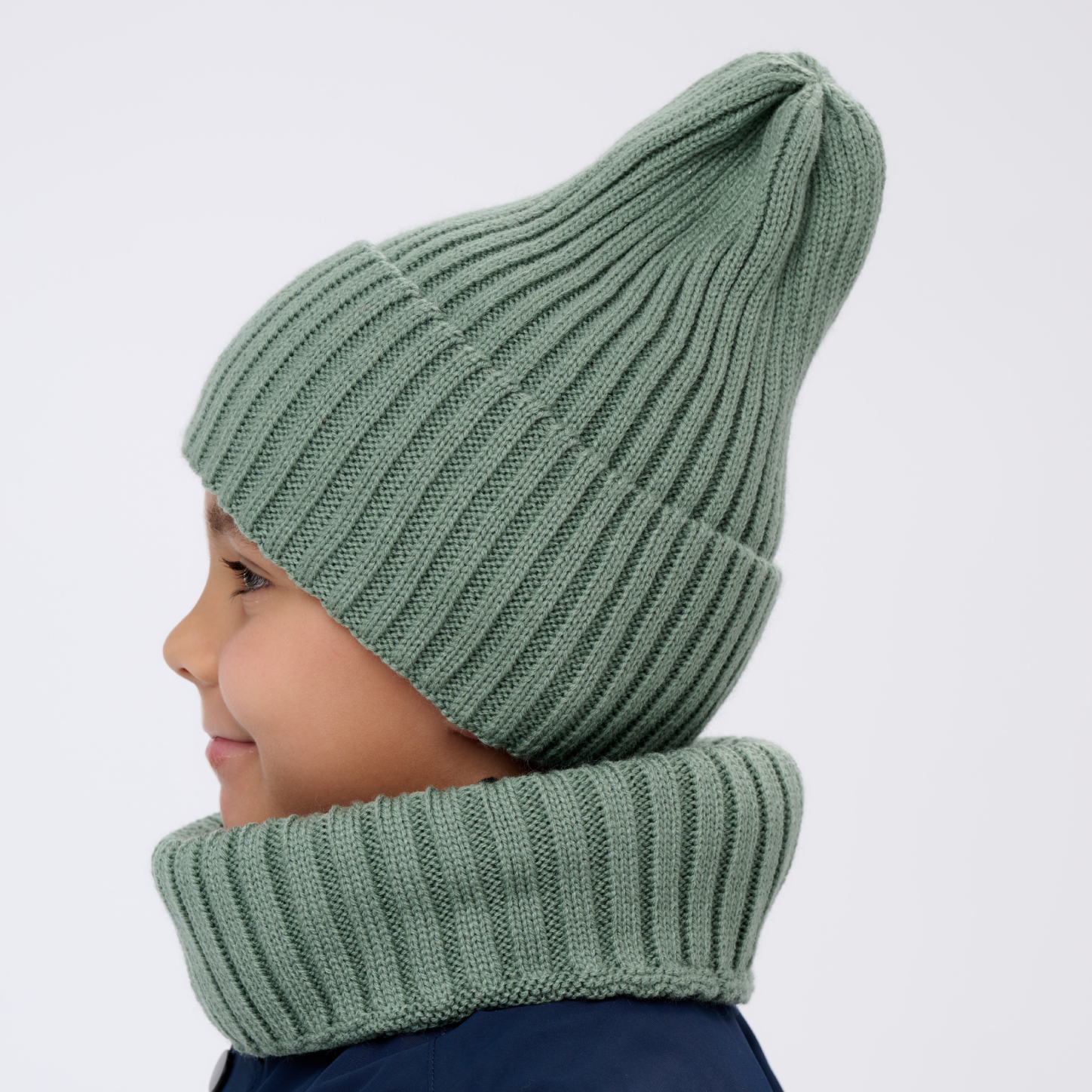 Шапка и снуд KUBRIO KU-H-45-pumpW-oliveB - фото 3