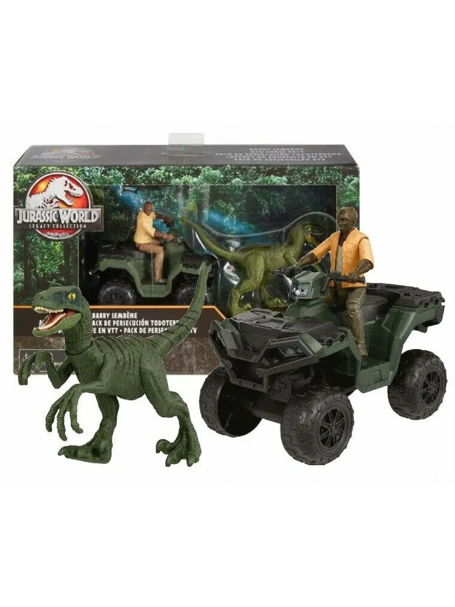 Игровой набор Jurassic World Jurassic Park Погоня Барри на квадроцикле - фото 1