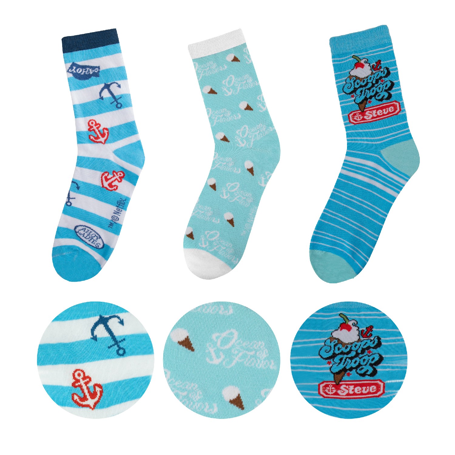 Носки 3 пары Stranger Things 41000018325 - фото 1