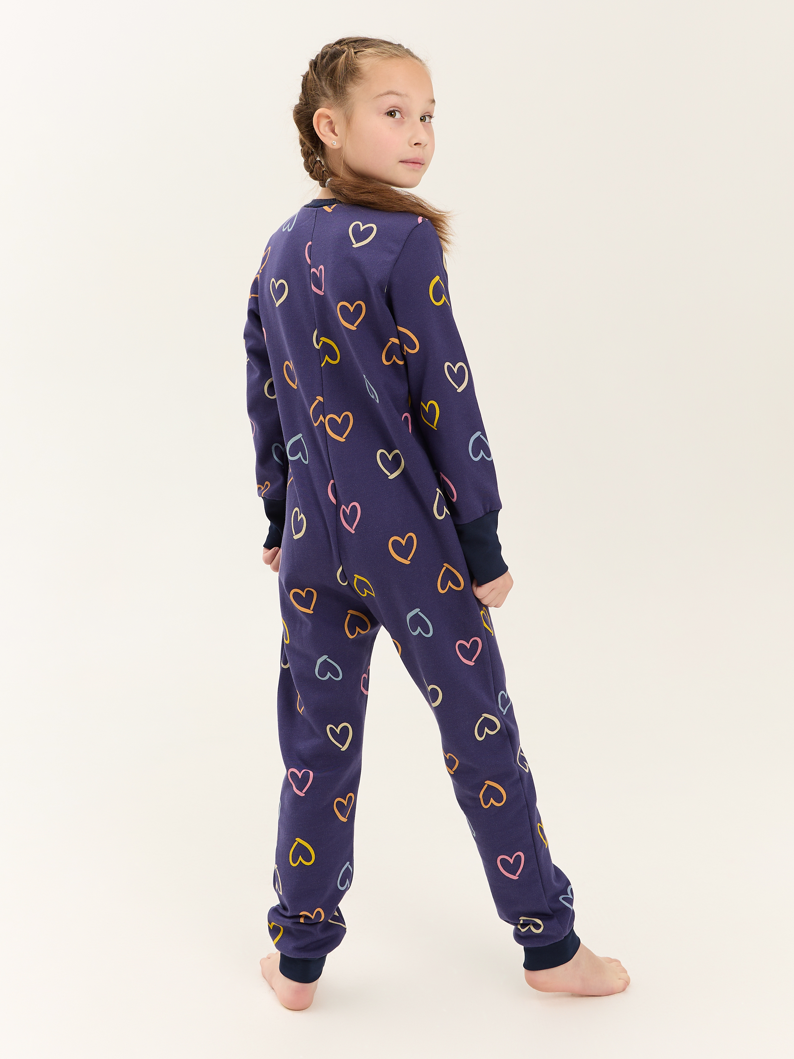Пижама Весёлый человечек Д00201П/Сердца - фото 3
