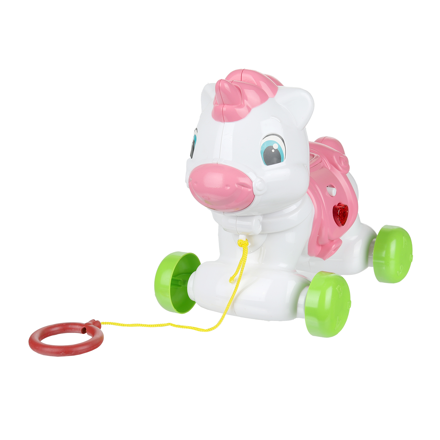 Каталка УМка Единорог на веревочке розовый - фото 2