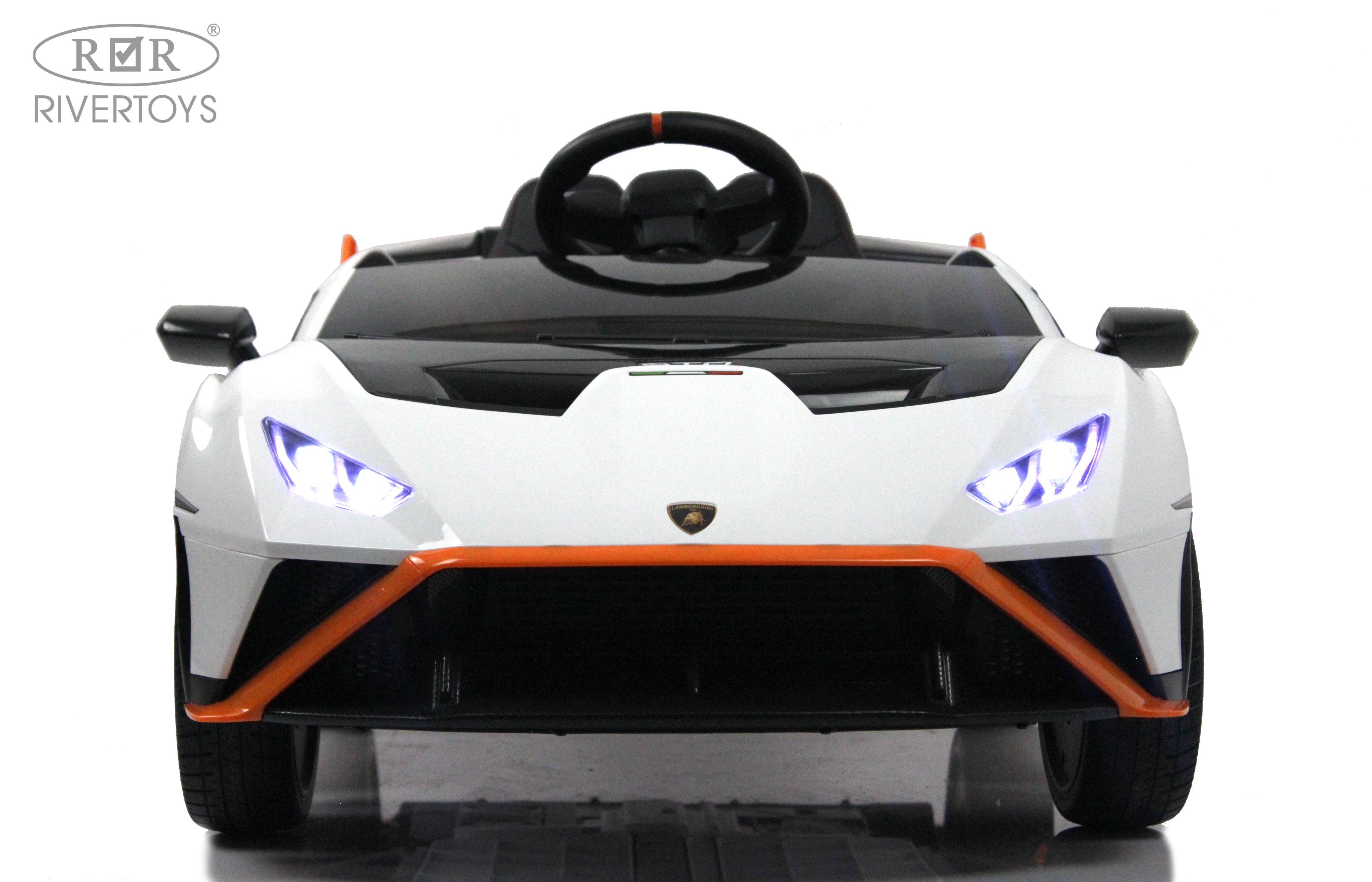 Электромобиль RIVERTOYS Lamborghini E888EE-WHITE С пультом ДУ - фото 5
