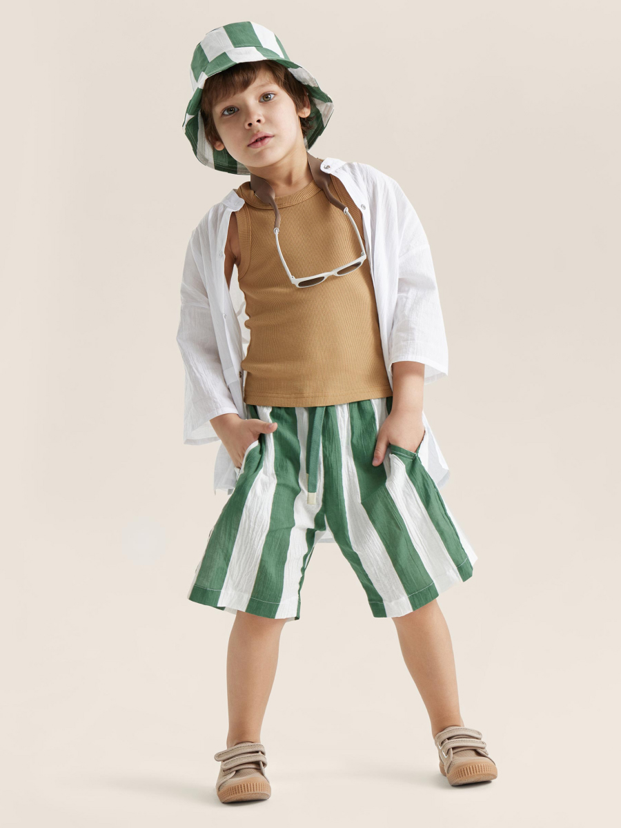 Шорты Happy Baby 88120_green-stripe - фото 13