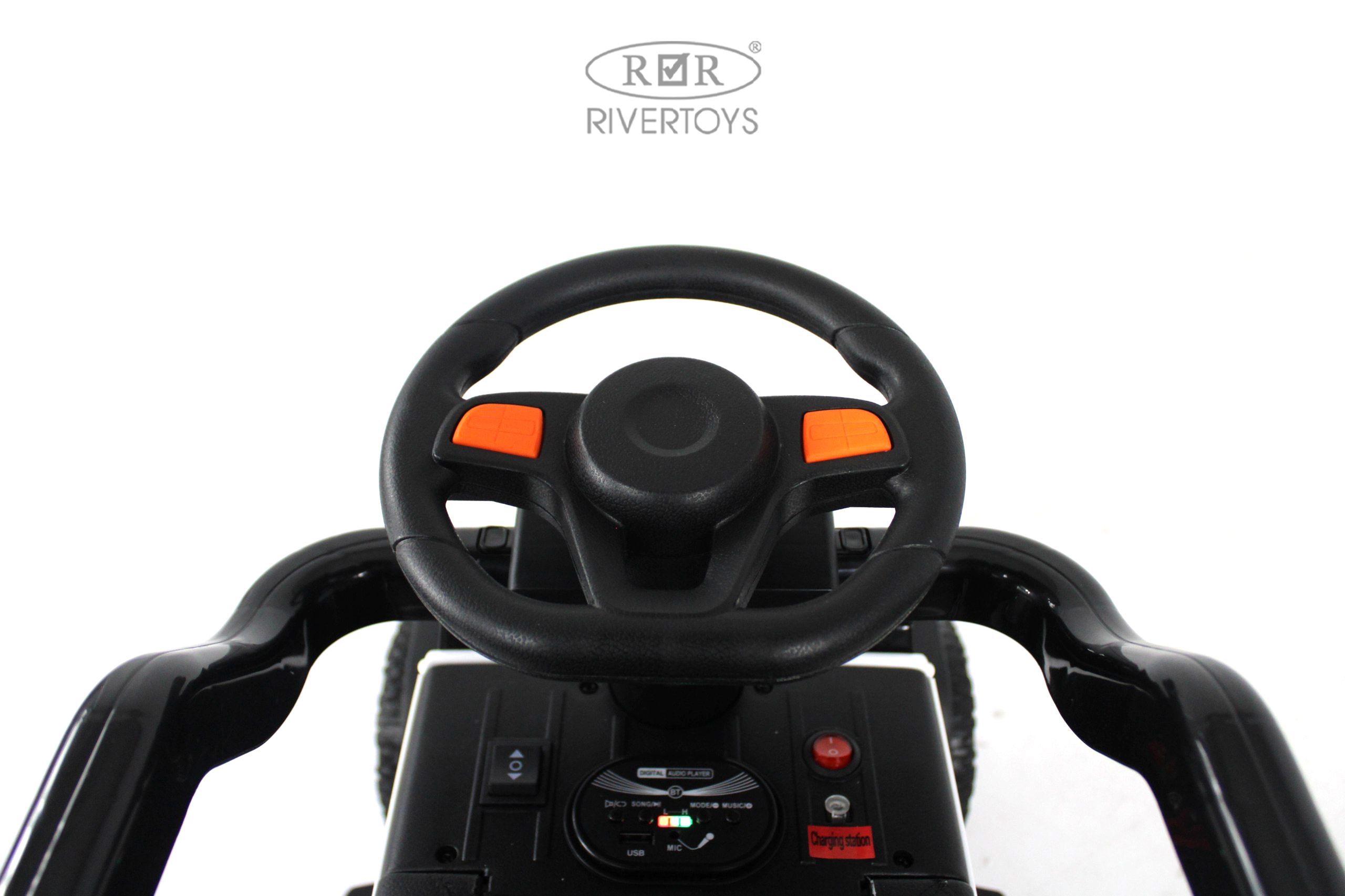 Электромобиль RIVERTOYS G009GG-WHITE С пультом ДУ - фото 7