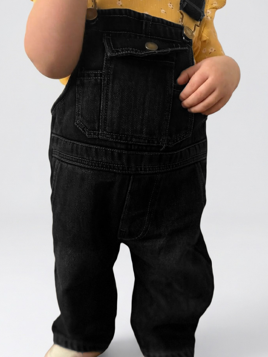 Полукомбинезон iUkoworld Джинсовый полукомбинезон детский утепленный - фото 5