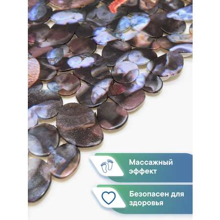 Коврик на дно ванны VILINA противоскользящий на присосках 36х69см