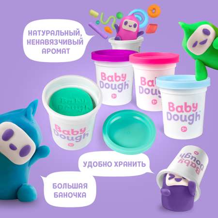 Тесто-пластилин BabyDough 4 цв.