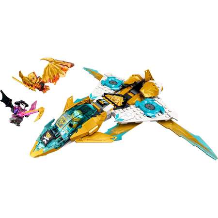 Конструктор LEGO NINJAGO Zanes Golden Dragon Jet блочный