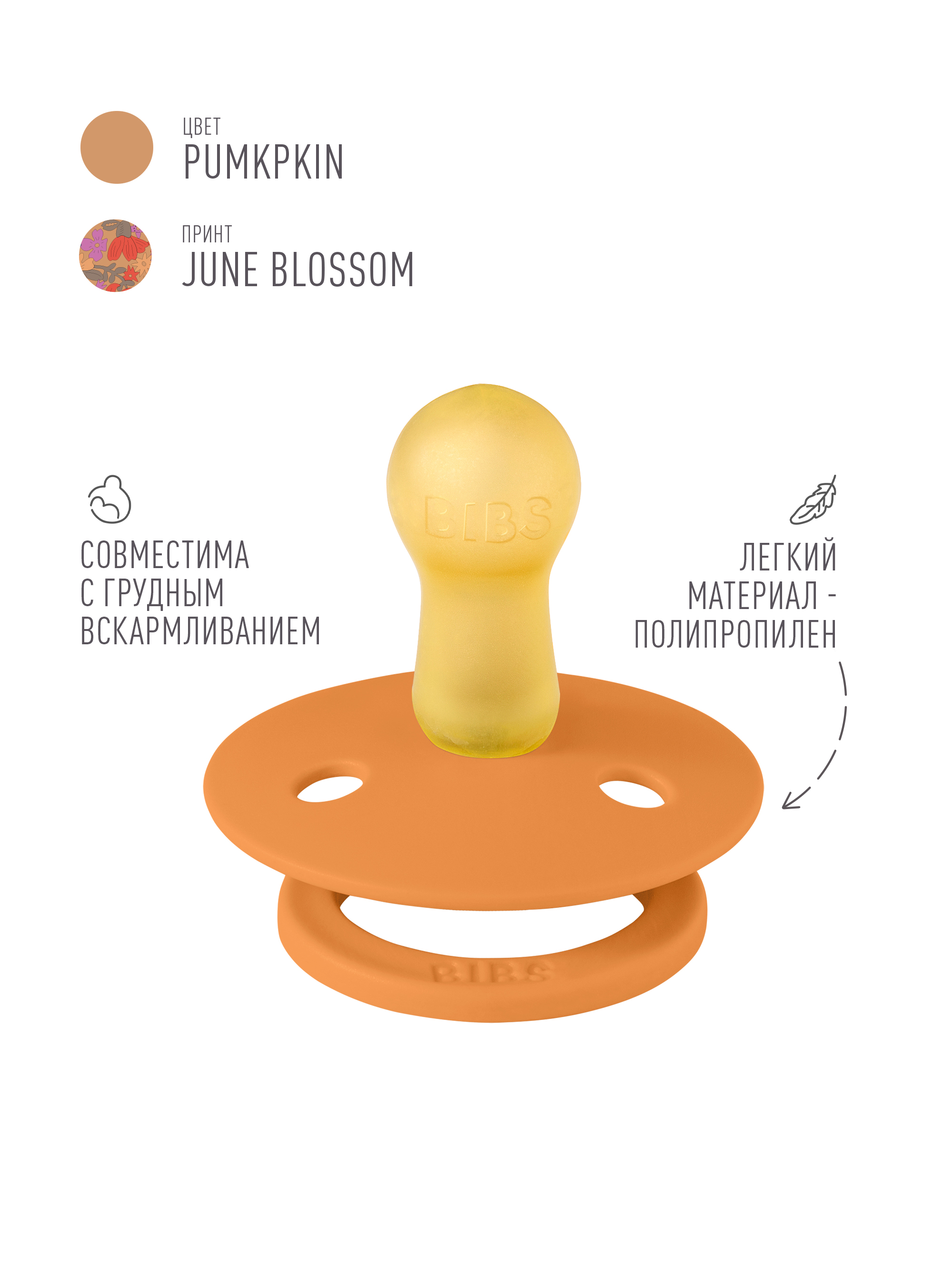 Пустышка BIBS латекс классическая от 6 мес. 2 шт. - фото 4