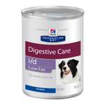 Корм для собак HILLS 360г Prescription Diet i/d LowFat DigestiveCare для ЖКТ и поджелудочной железы консервированный