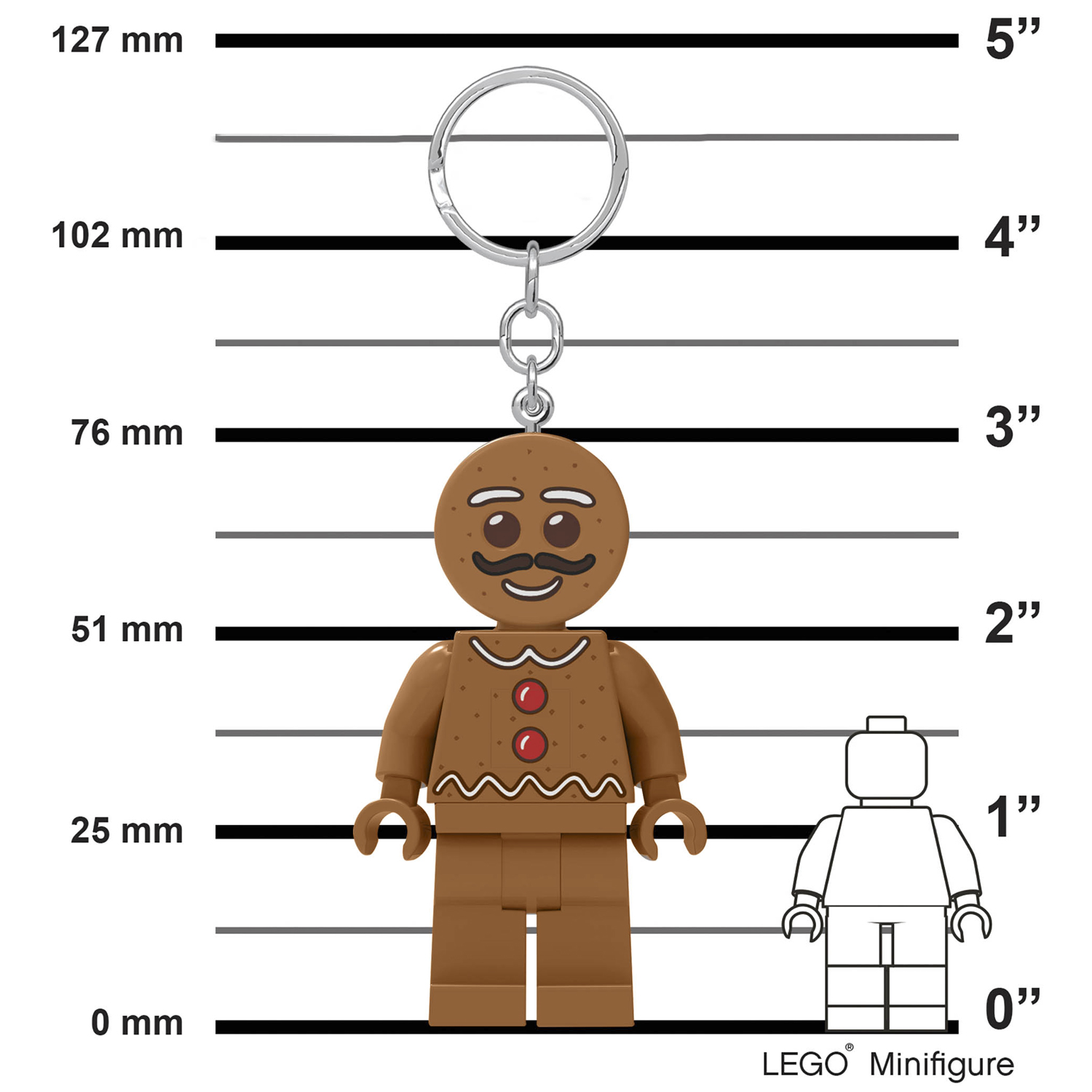 Брелок LEGO Minifigures - Gingerbread Man 1 шт. - фото 10