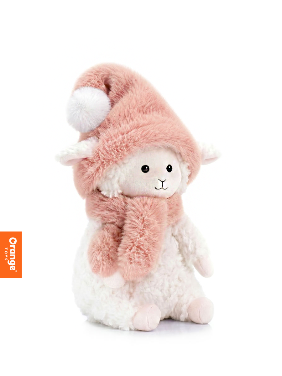 Мягкая игрушка Orange Toys Овечка в персиковой шапочке - фото 3