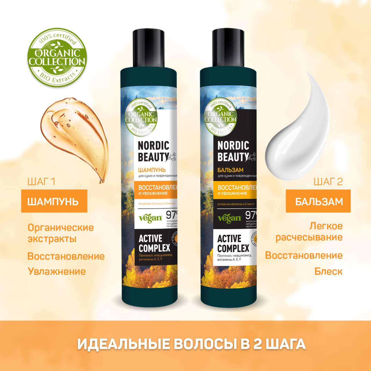Бальзам ORGANIC COLLECTION для сухих и поврежденных волос 400 мл - фото 4