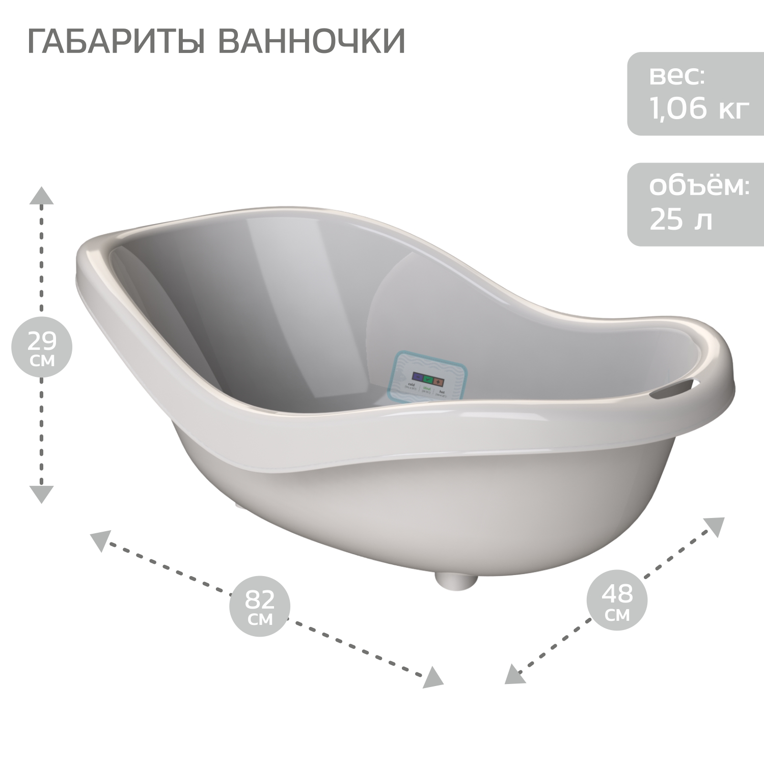 Набор для купания и гигиены Babyton серый - фото 3