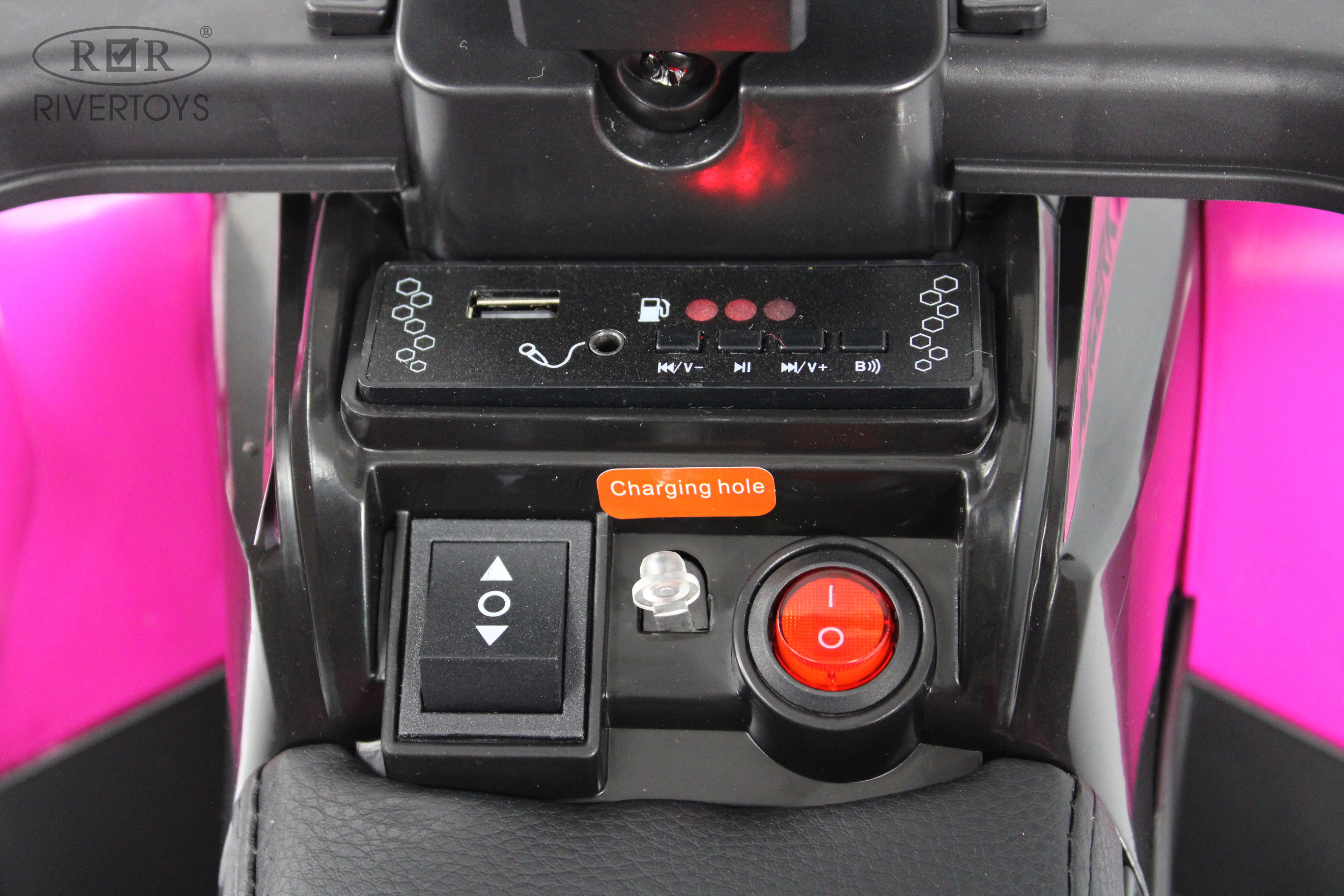 Электромобиль RIVERTOYS F003FF-NEW-PINK - фото 9