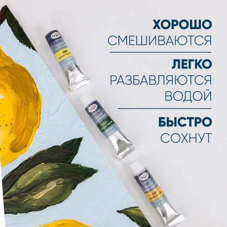 Краски акриловые Gamma_ 12 цв.