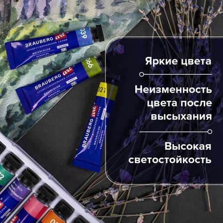 Краски акварель Brauberg 6 цв.