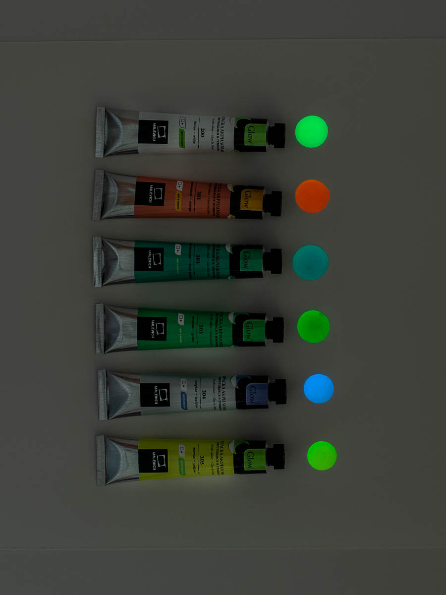 Краски акриловые Малевичъ 6 цв. - фото 12