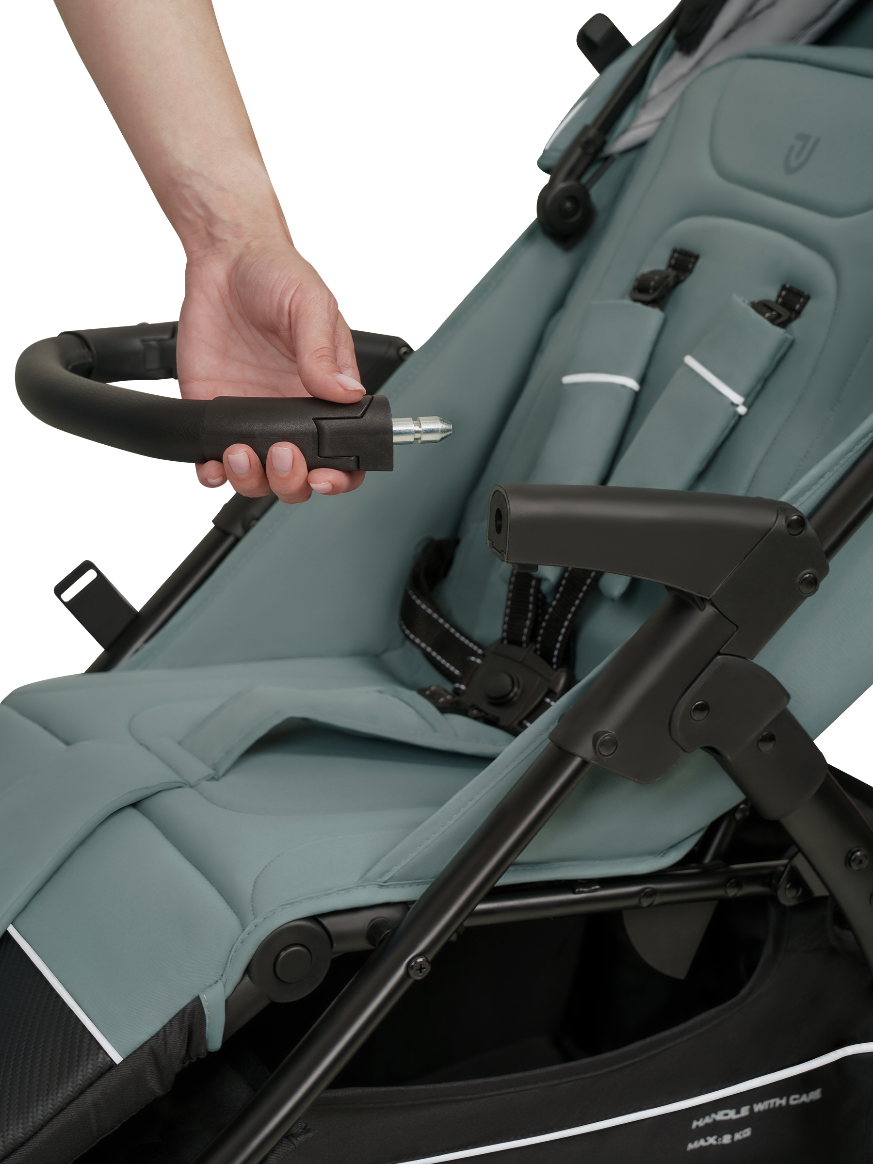 Коляска прогулочная JOVOLA Selena SL, всесезонная зеленый - фото 26