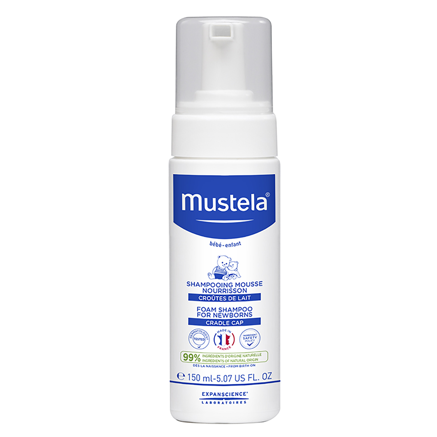 Шампунь Mustela Bebe от молочных корочек 150 мл - фото 1