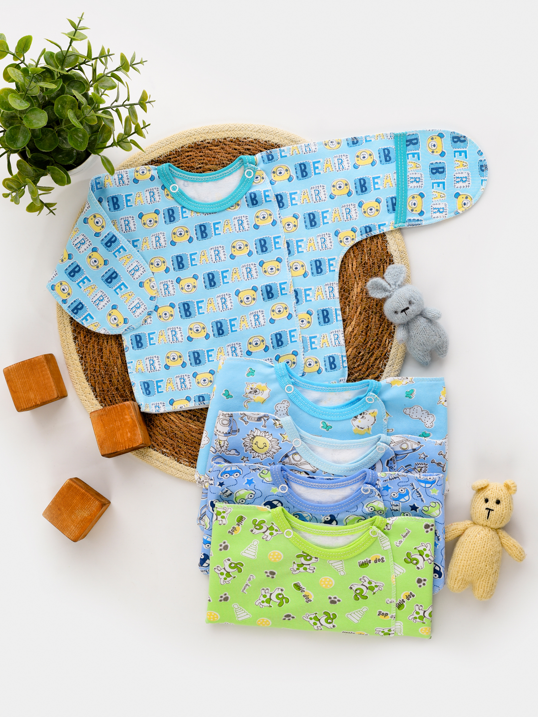 Распашонка 5 шт IVANOVO KIDS РК-002длямальчиков - фото 7