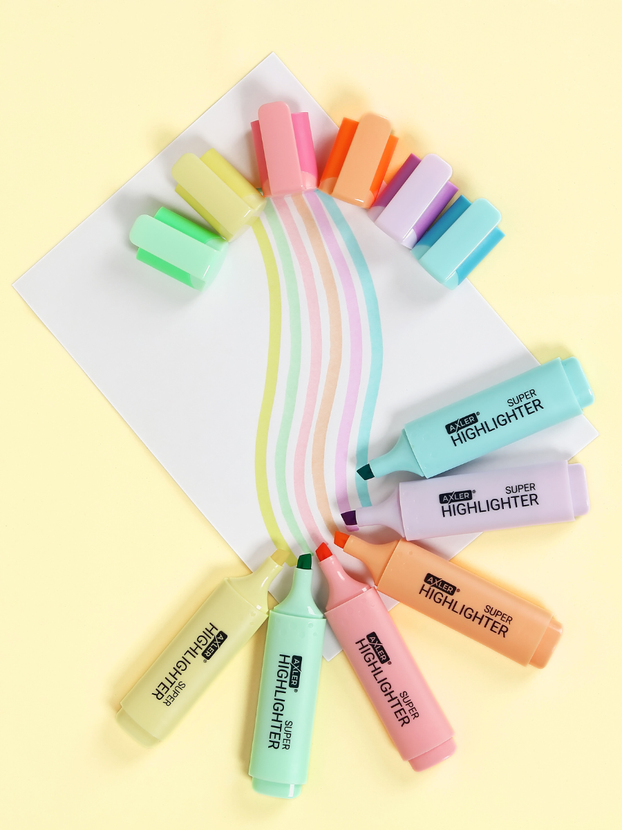 Текстовыделители AXLER 6 шт. - фото 10