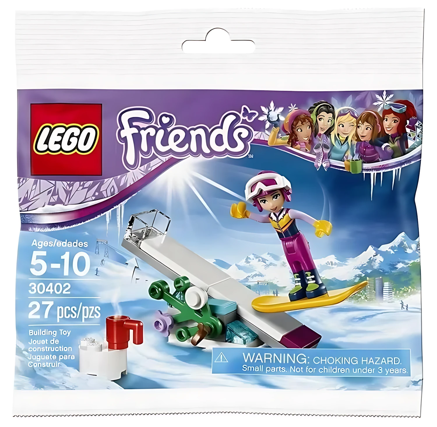 Изображение товара Конструктор LEGO Friends 30402 Трюки на сноуборде для детей 5+