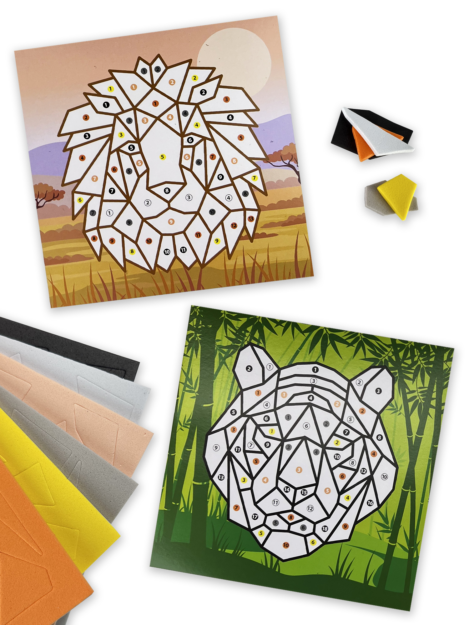 Набор для творчества Дрофа-Медиа Тигр Лев аппликация - фото 5