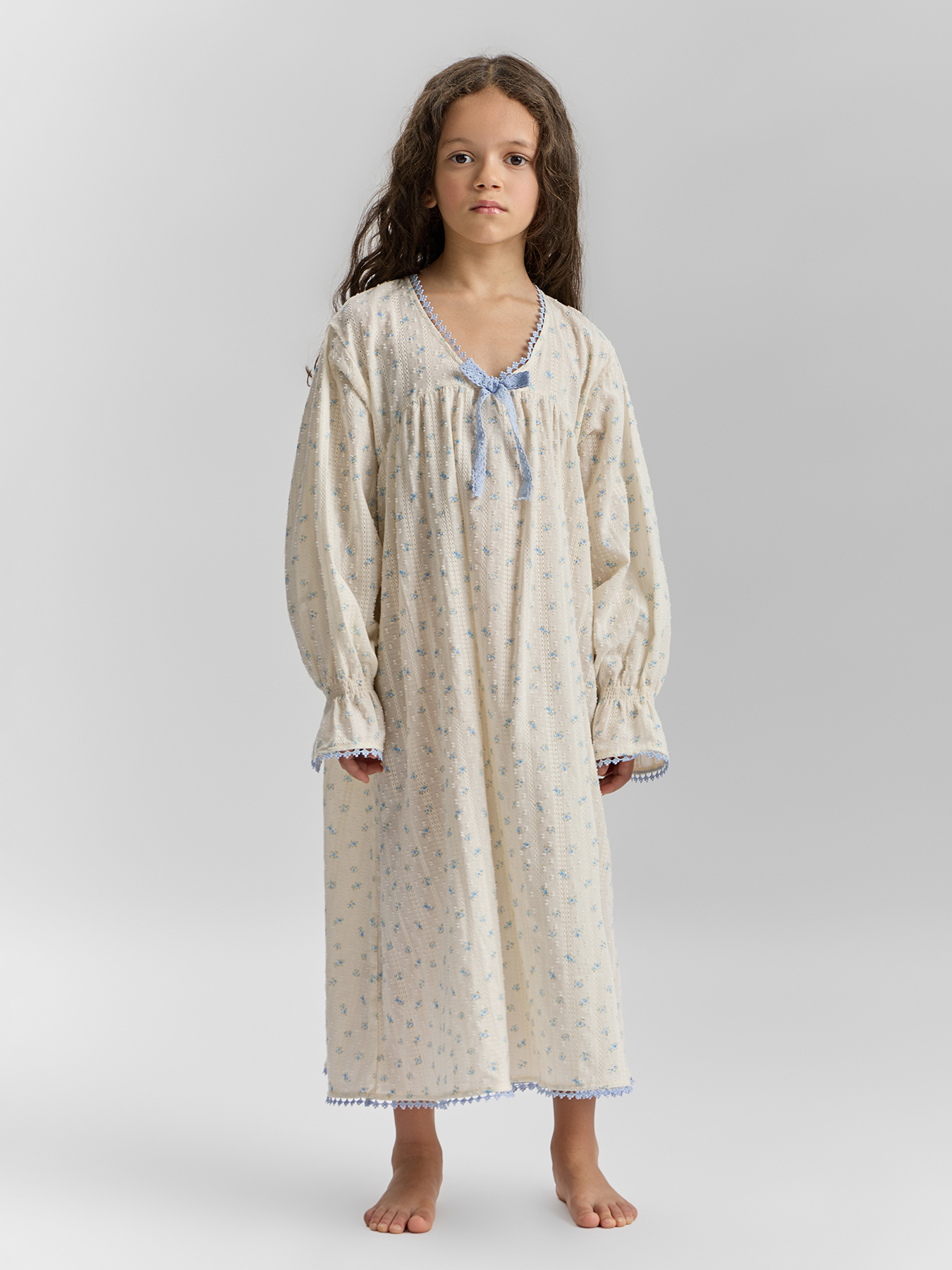 Ночная сорочка Happy Baby 88680-1_white-blue - фото 1