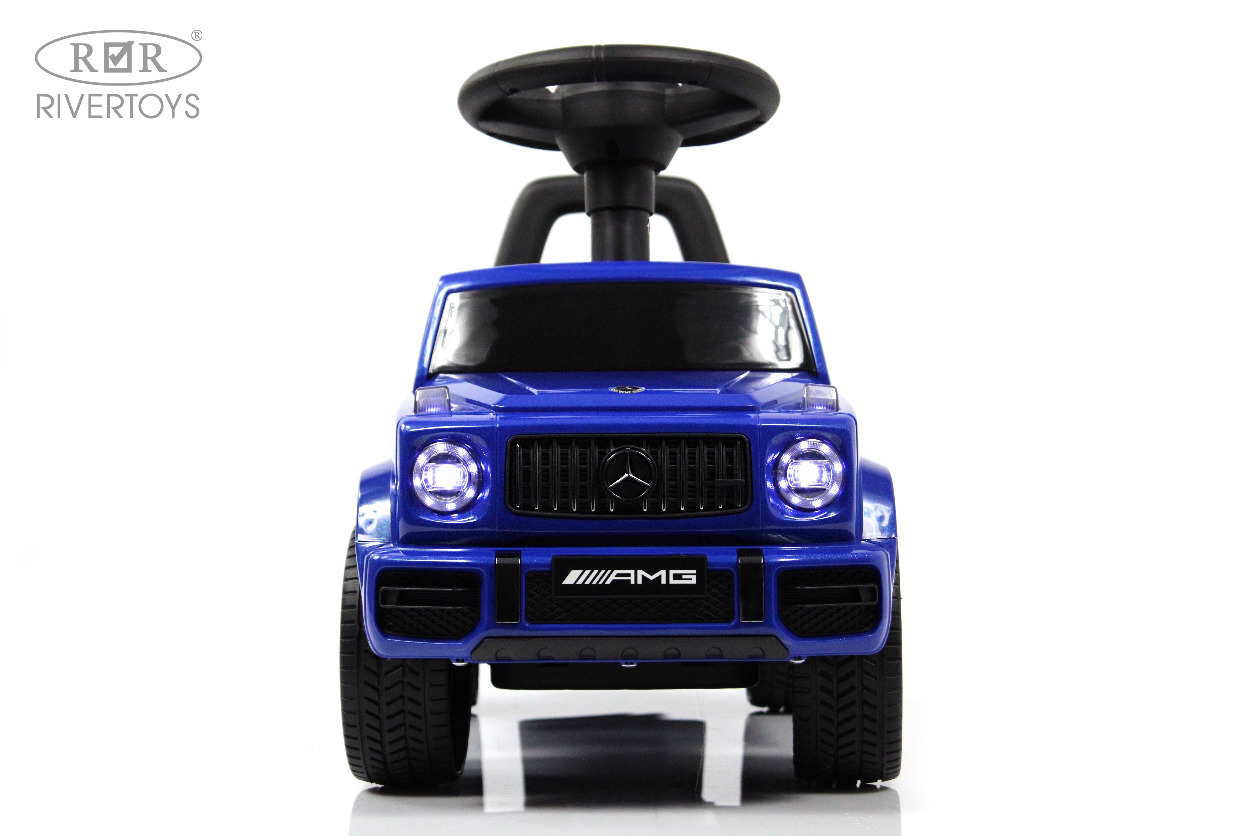 Каталка RIVERTOYS Mercedes-Benz G63 Blue Diamond синий - фото 4