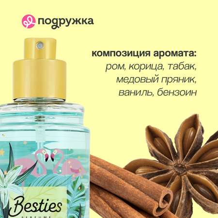 Мист парфюмированный BESTIES Shimmer mist love on the beach 88 мл